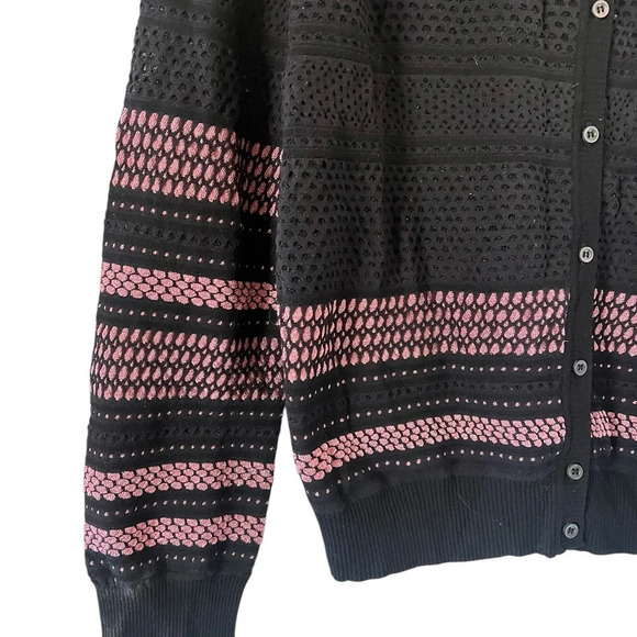 M Missoni Black and Metallic Pink Cardigan - Picture 5 of 11